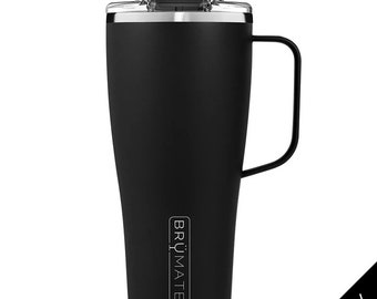 Custom Engraved Toddy XL 32 oz Leak Proof Mug - MATTE BLACK - Insulated Stainless for Coffee, Tea, Wine, Beer & Cocktails