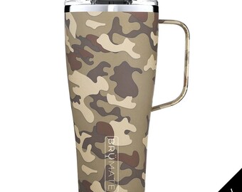 Custom Engraved Toddy XL 32 oz Leak Proof Mug - FOREST CAMO - Insulated Stainless for Coffee, Tea, Wine, Beer & Cocktails