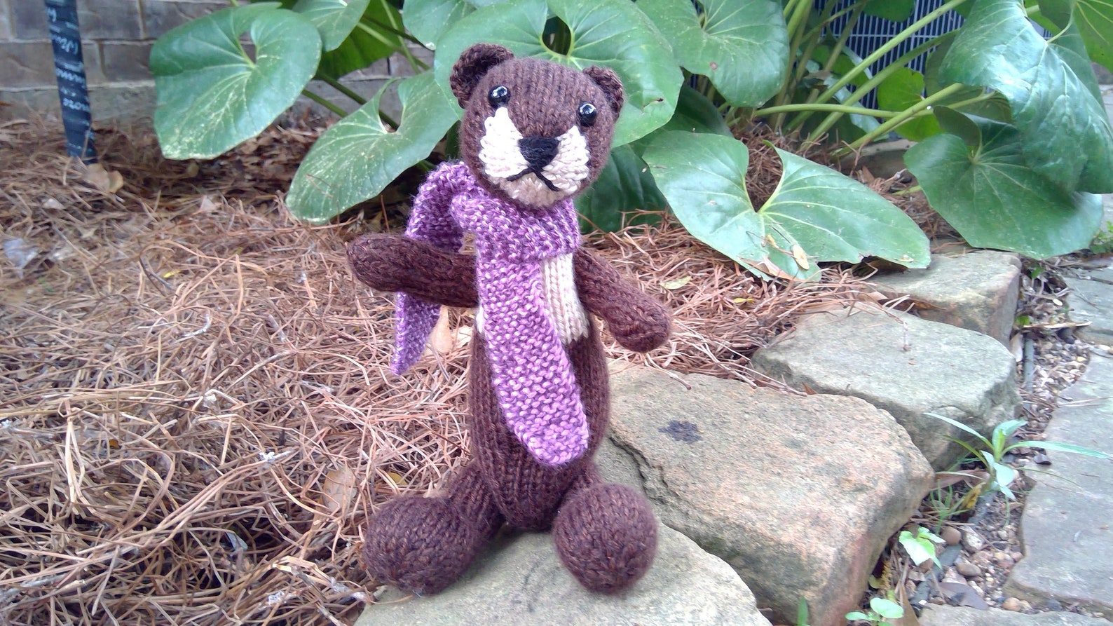 Hand-knit Otter Stuffy - Etsy