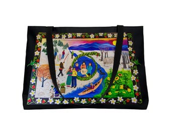 Nd'ôlemôwzibna - We Continue to Live - Weekender Tote Bag - MURAL ART