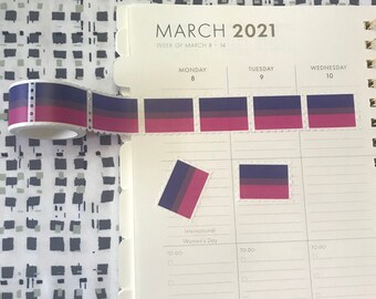 Bisexual Flag stamp washi tape - exclusive