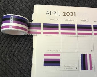 Genderfluid Flag stamp washi tape - exclusive