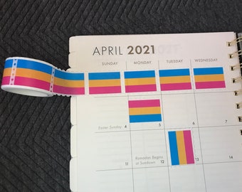 Pansexual Flag stamp washi tape - exclusive