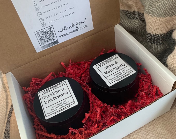 Choose Your Scent! Small Candle Gift Set. Soy Wax Candle, Closing and House Warming Gift