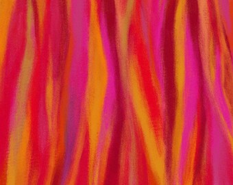 Magenta, Fuschia and Yello Wave Stripe, In Motion, Fabric By Melissa Marie Collins for Windham Fabrics