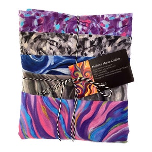 Purple Cool Toned Half Yard Pack of Impressions, for Windham Fabrics, by Melissa Marie Collins