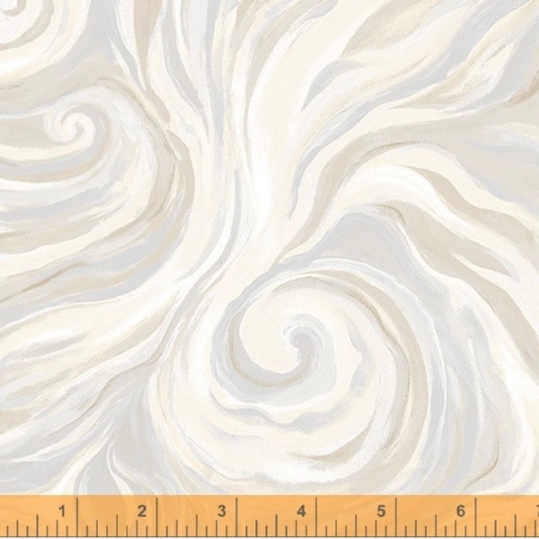 Swirl Sensation- Cream - Impressions Fabric By Melissa Marie Collins for Windham Fabrics