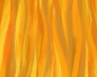 Sunshine, Yellow and Gold Wave Stripe, In Motion, Fabric By Melissa Marie Collins for Windham Fabrics