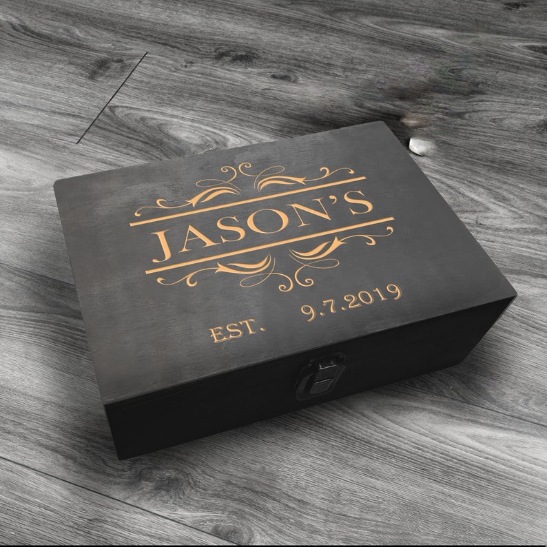 Caja de memoria de madera caja de recuerdos de madera | Etsy