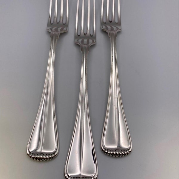 Buccellati Italian Sterling Silver MILANO Dinner Forks Set of 3