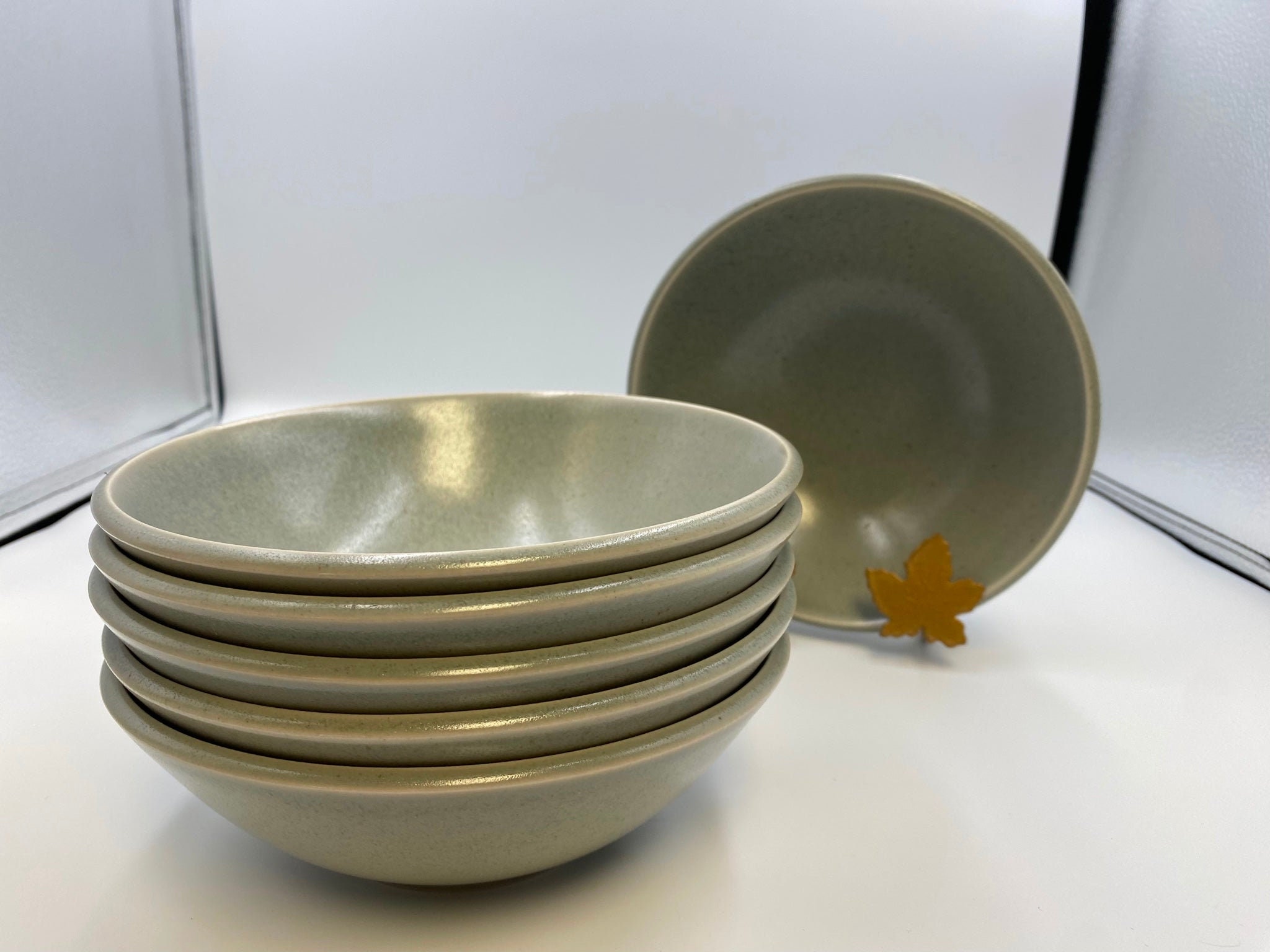 Calvin Klein Khaki Collection CARGO SAGE Soup Cereal Bowls Set