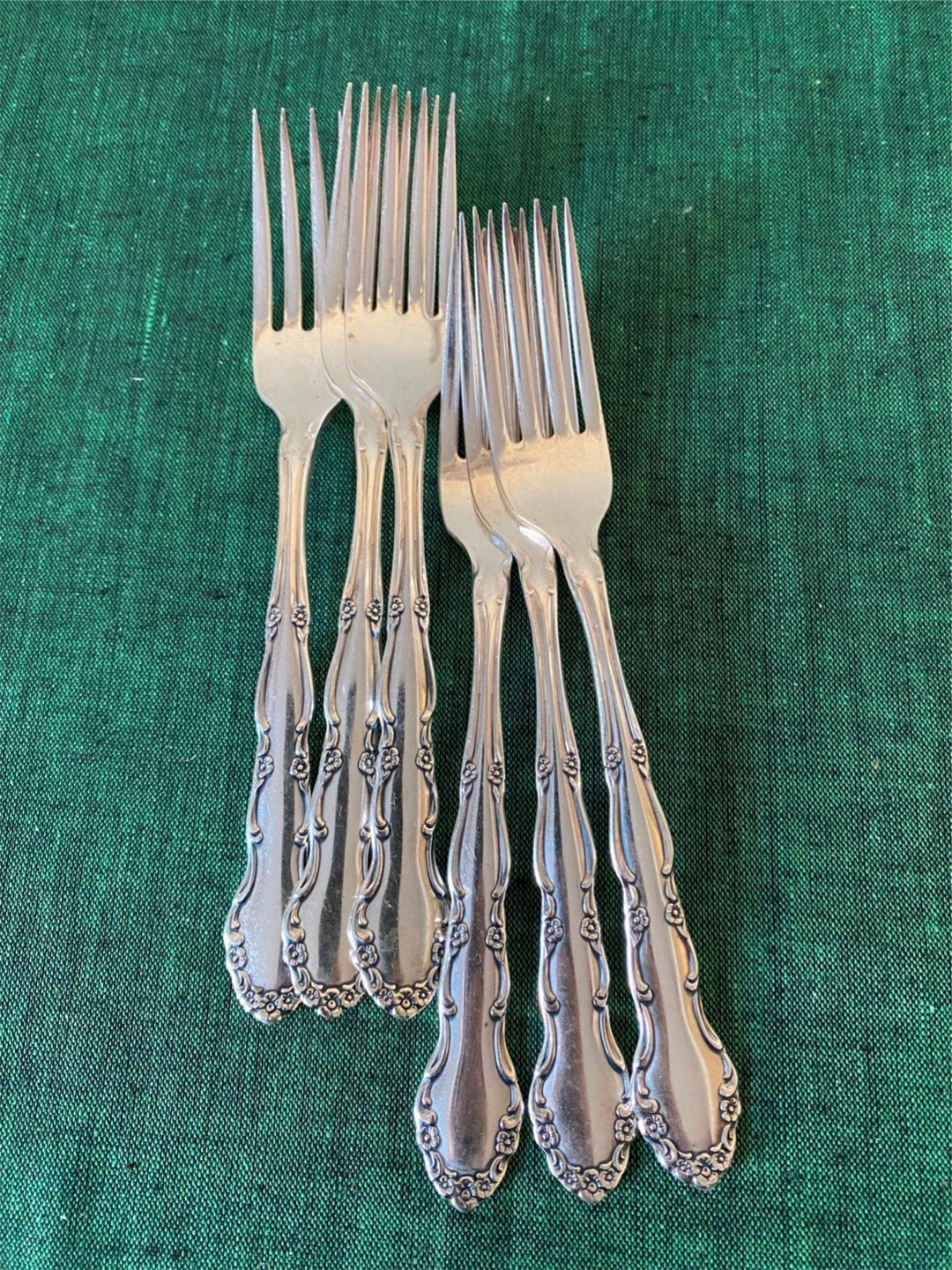 1881 ROGERS Oneida Silverplate FLIRTATION Dinner Forks X6 Etsy