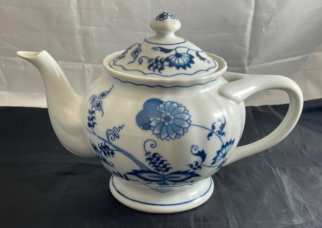 BLUE DANUBE Teapot With Lid Made in Japan Etsy