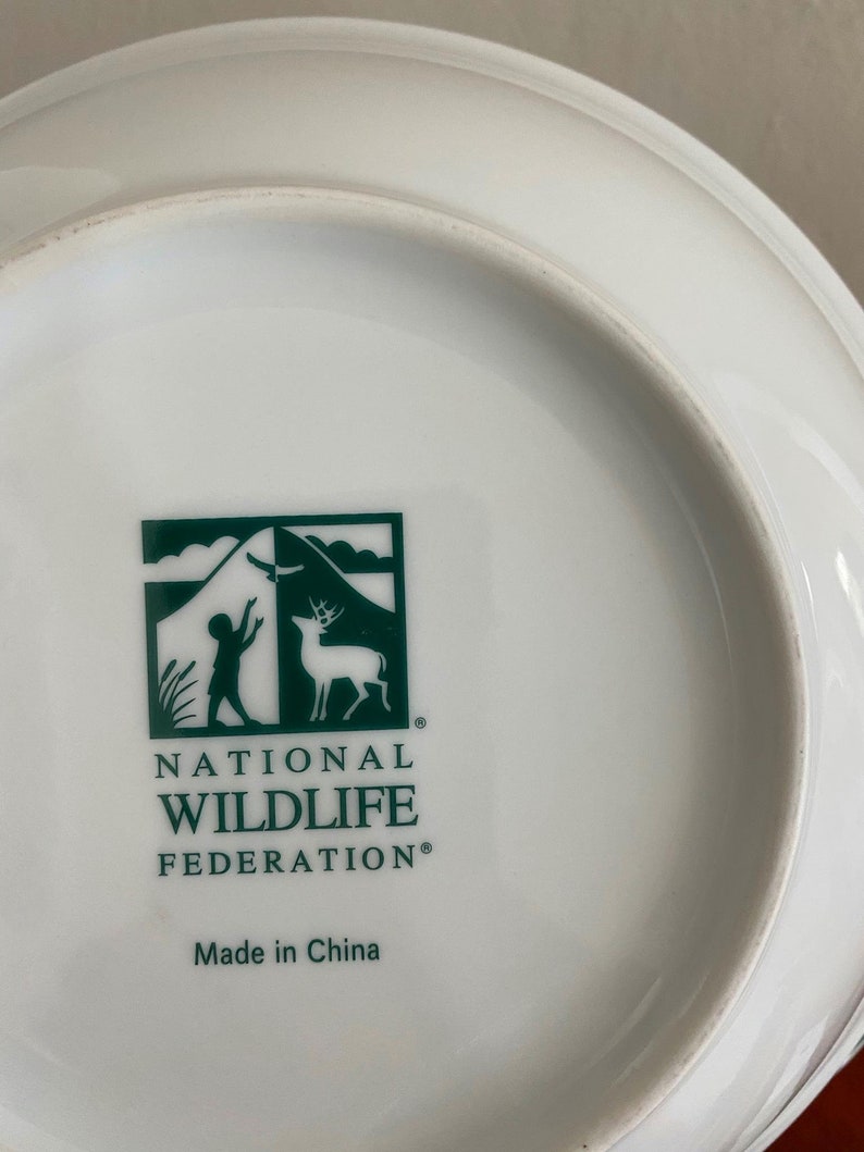 National Wildlife Federation FATHER CHRISTMAS 2 X serving bowls