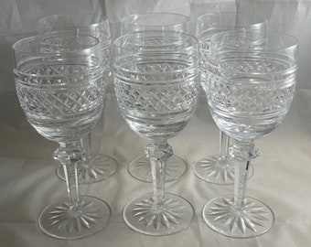 INDIVIDUAL WATERFORD CRYSTAL CASTLETOWN CLARET WINE GLASS 7 1/8" MULTIPLE 
