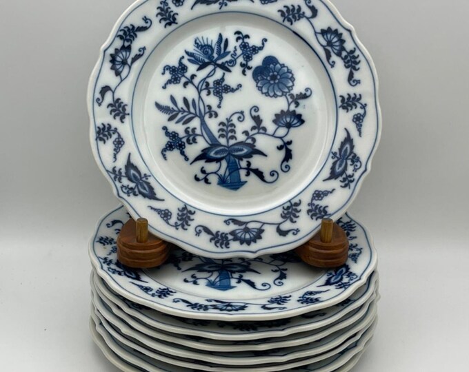 Set of 8 BLUE DANUBE Bread & Butter Plates Made in Japan Etsy