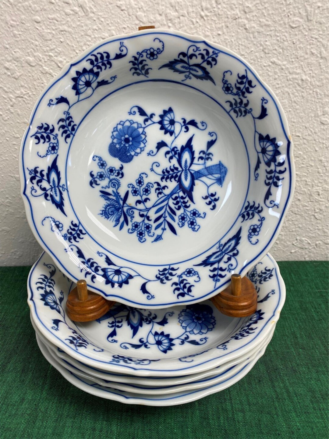 Set of 5 BLUE DANUBE Coupe Soup Bowls Made in Japan Etsy