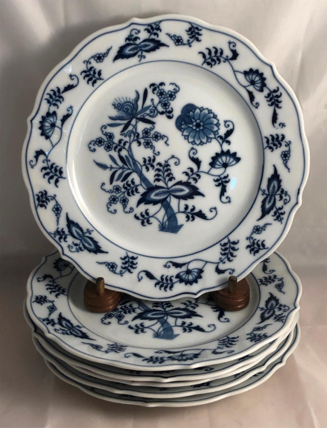 Set of 4 BLUE DANUBE Salad Plates Made in Japan Old Marks Etsy