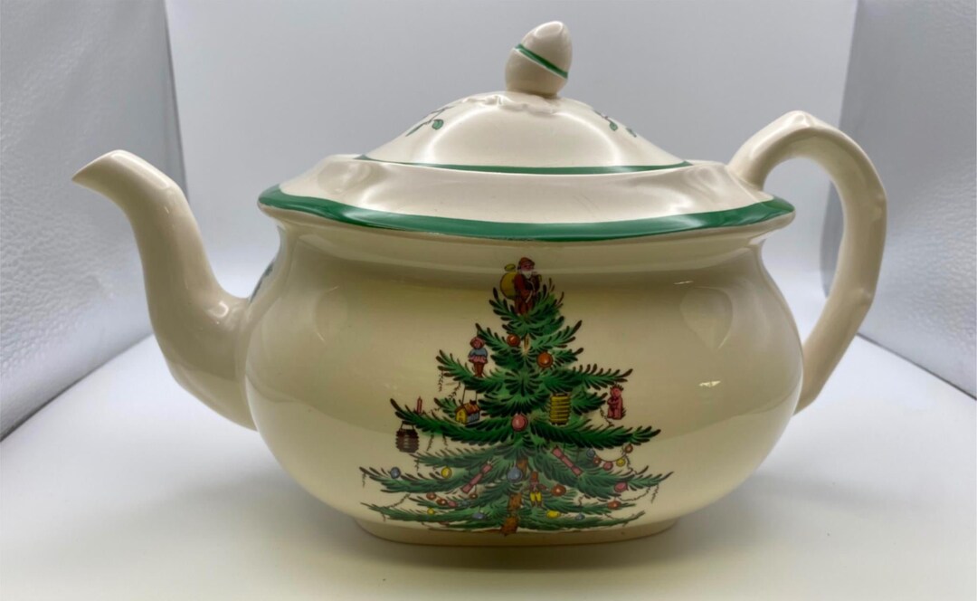 Spode CHRISTMAS TREE Teapot Made in England Etsy