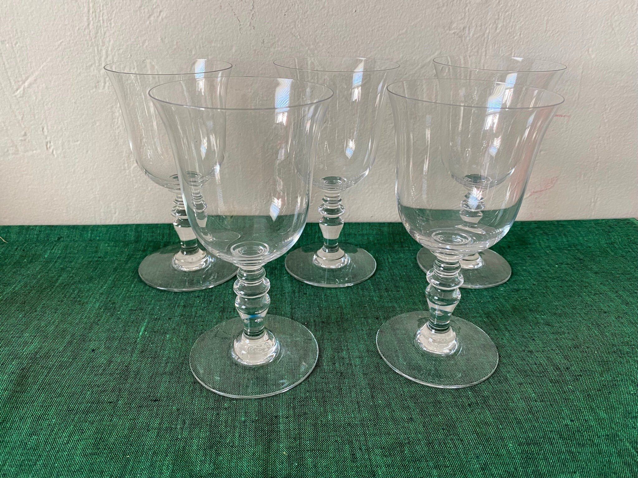 Baccarat wine glasses set of 12 for $850 8 inches tall 3 1/2 inch