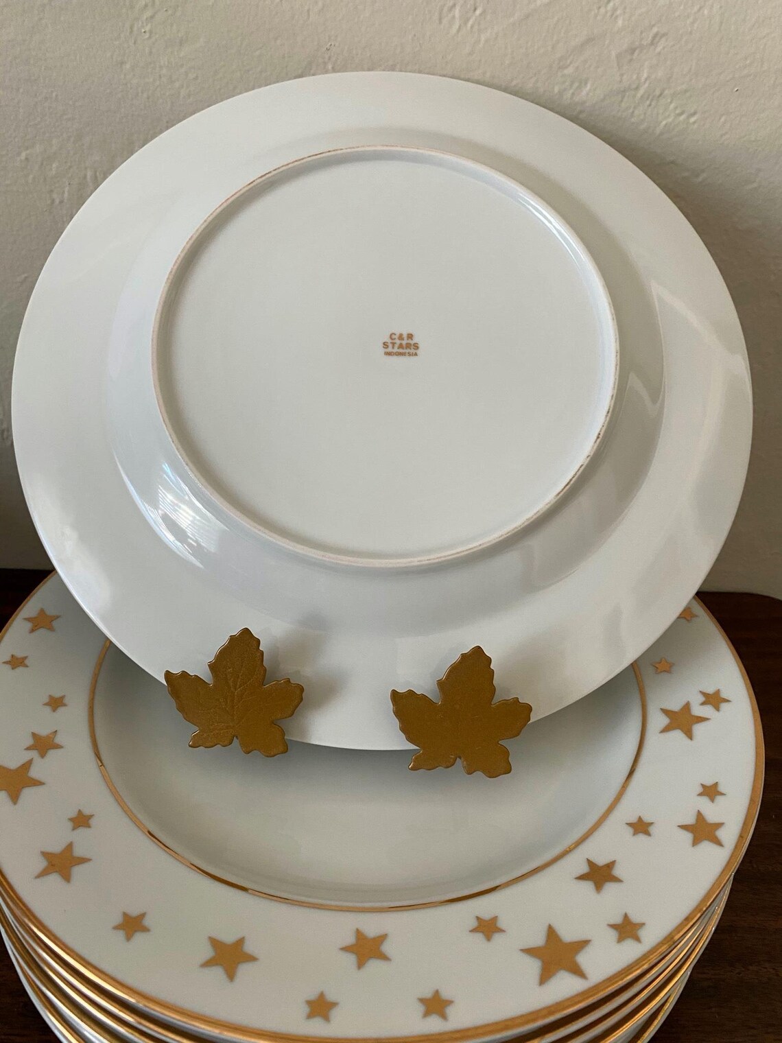 C & R STARS temps de fête Set 8 assiettes à dîner Livraison Etsy