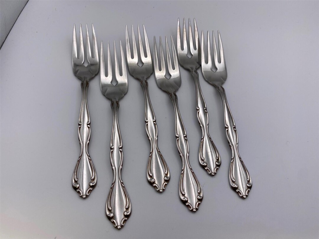 Oneida Stainless Steel CANTATA Salad / Dessert Forks X6 Etsy