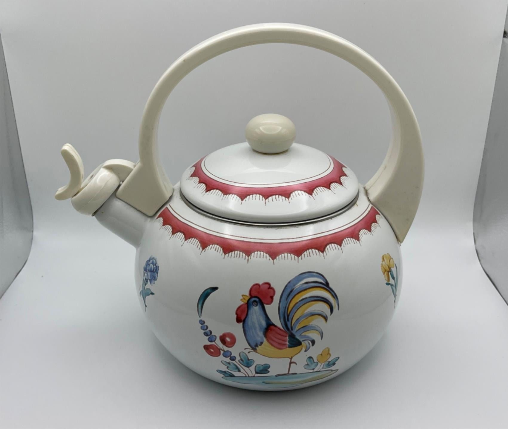 Vintage Rooster Tea Pot Bella Ceramica Chicken Kettle -  Denmark