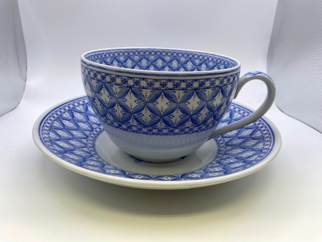 Spode BLUE ROOM COLLECTION Geranium Jumbo Cup & Saucer Etsy