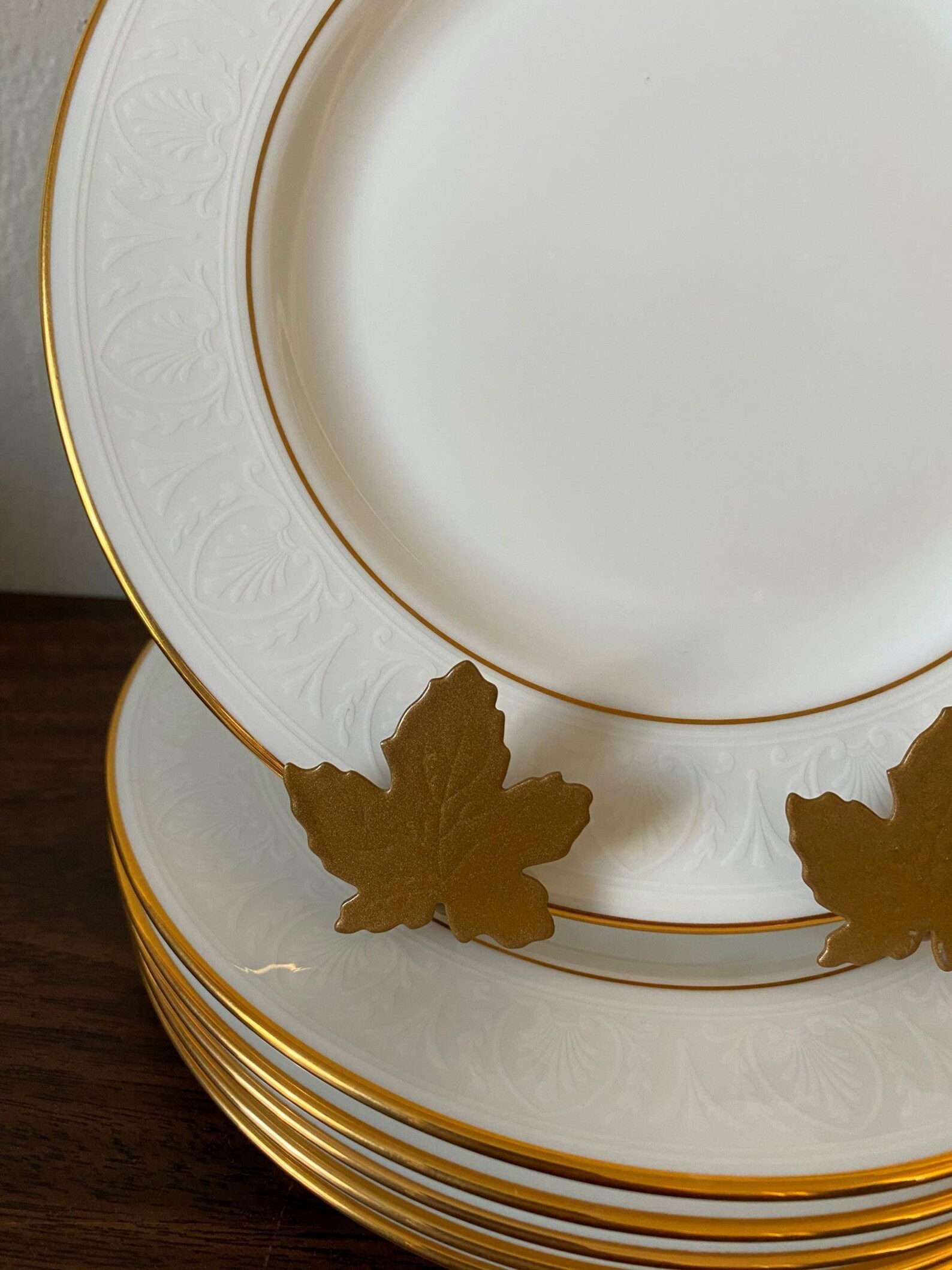Lenox Bone China HANNAH GOLD Debut Set 6 Salad Plates Etsy