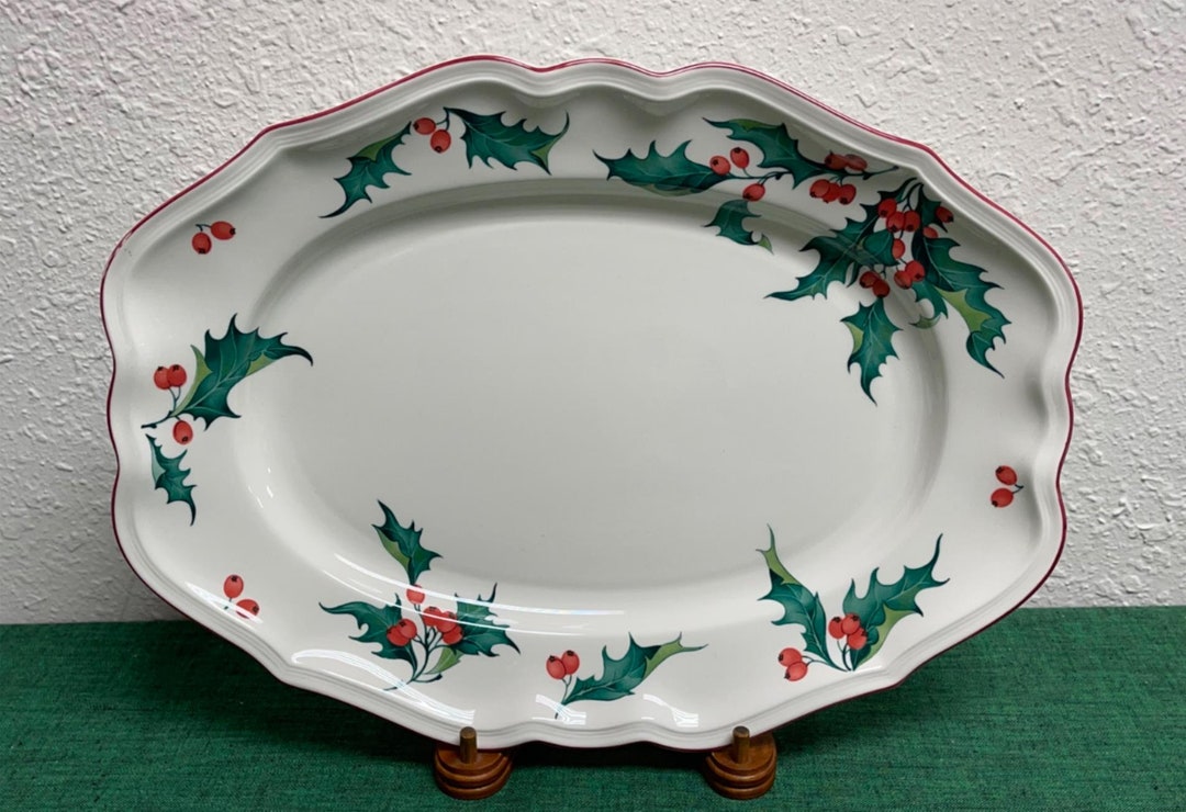 Villeroy & Boch HOLLY Christmas 14 1/4 Serving Platter Etsy