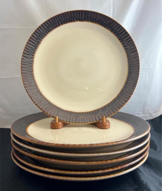 Set of 6 Crate & Barrel SCAVO Dinner Plates Etsy India
