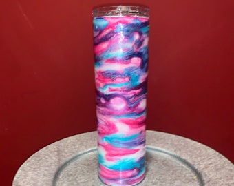 Pink and blue tumbler