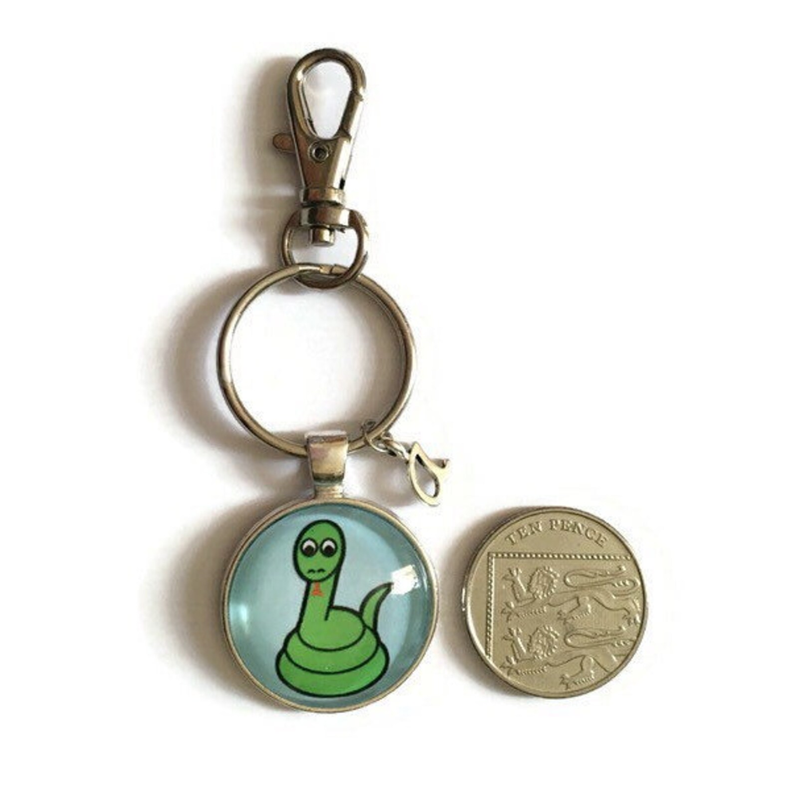 Snake Keychain Snake Keyring Reptile Keychain Reptile Etsy