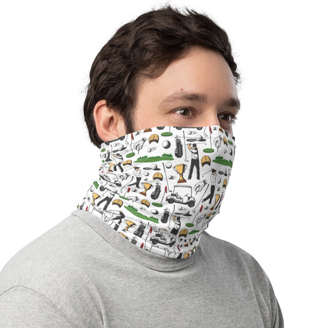Golf Face Mask Golf Buff Golf Face Cover Etsy