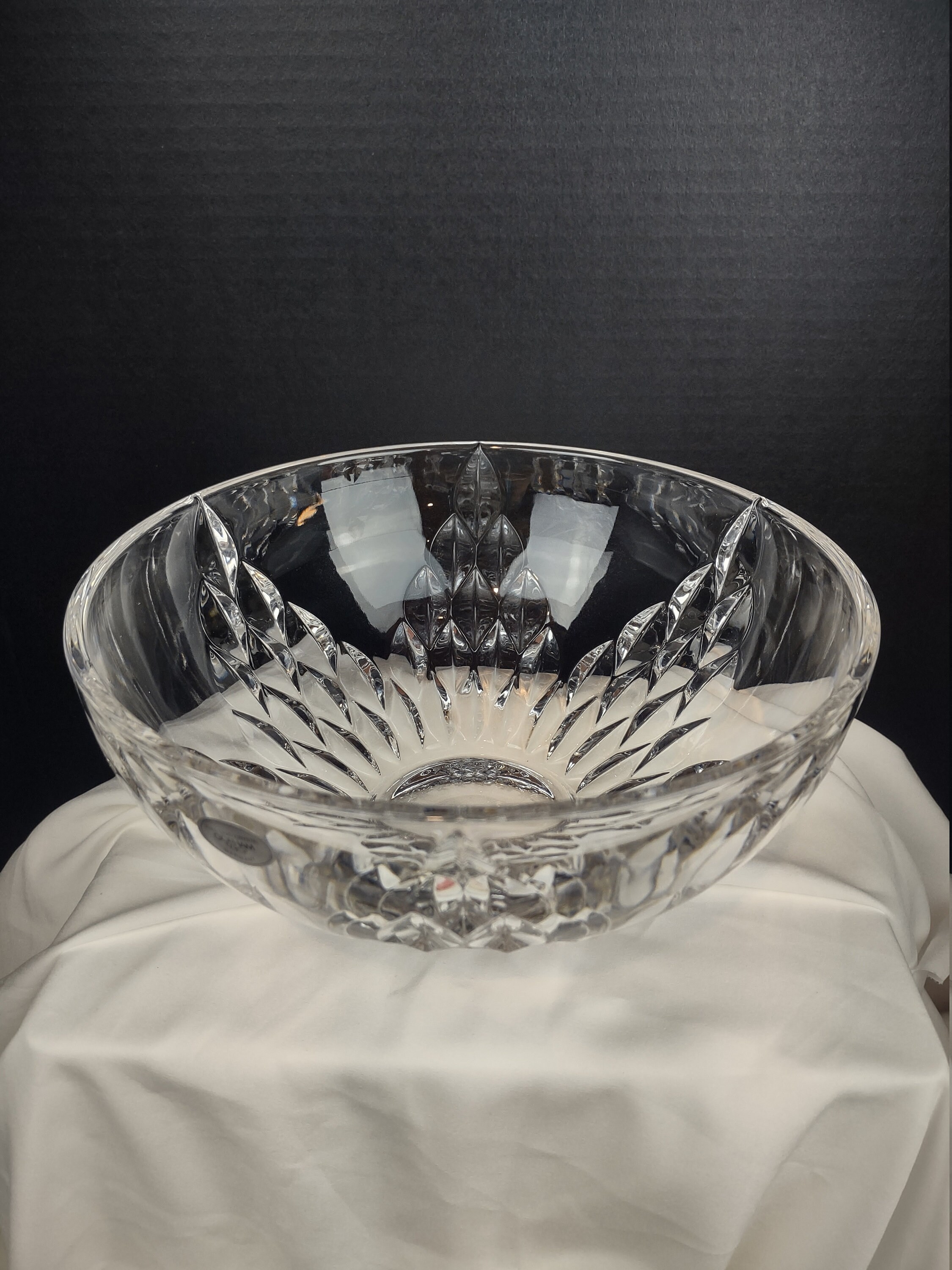 Crystal Serving Bowl Gorham Crystal Full Lead Crystal Etsy