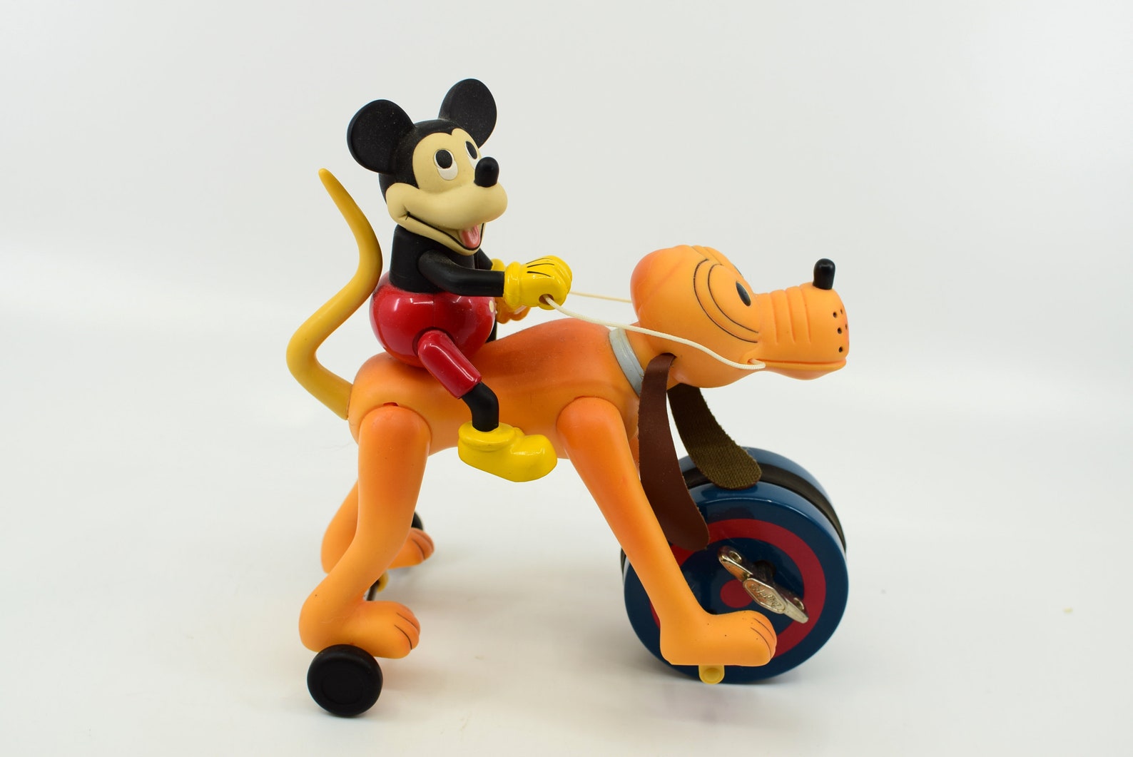 Schylling Disney Mickey Mouse Riding Pluto Wind Up Toy Etsy