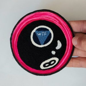 Magic 8 Ball Chainstitch Embroidered Patch