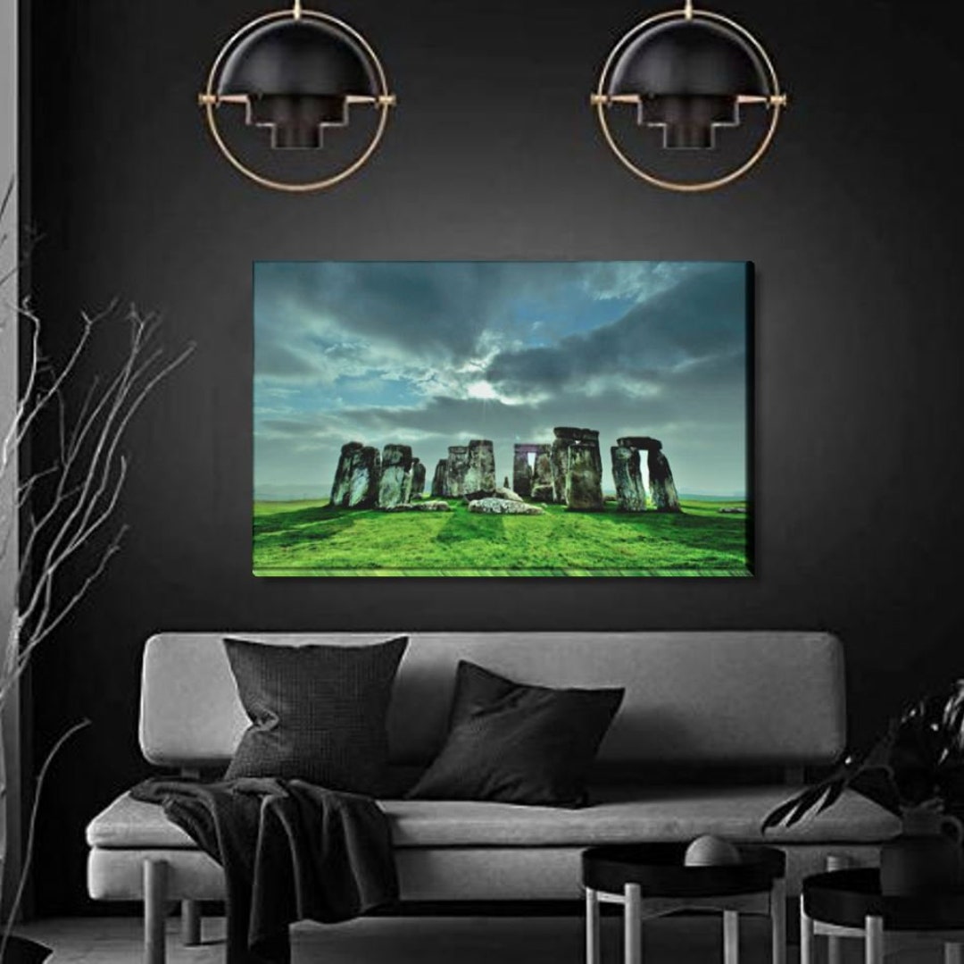 Modern Canvas Wall Art Stonehenge Historical Scene Beautiful Decoration ...