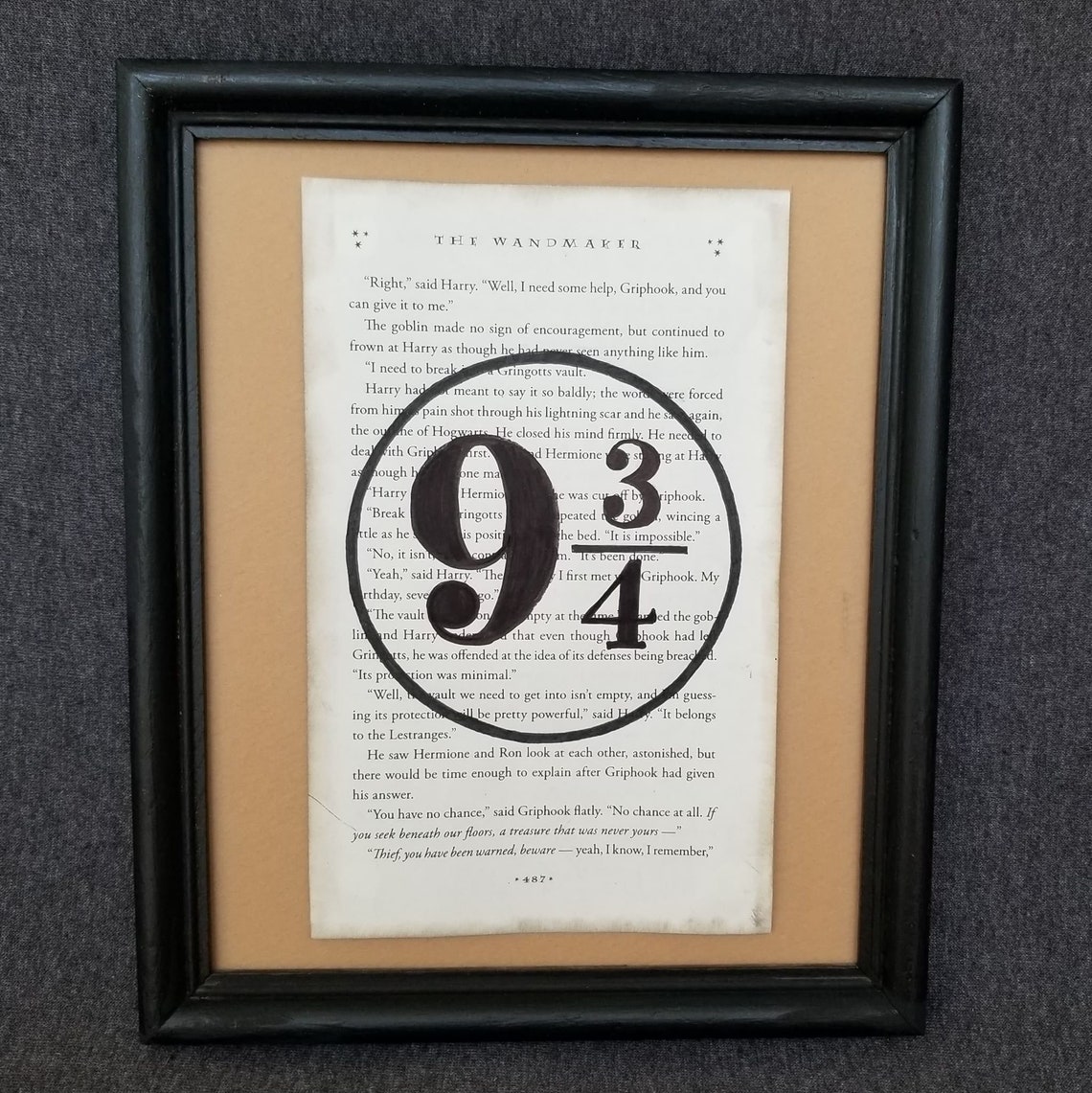 Harry Potter inspired framed art Etsy