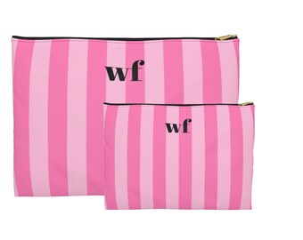 Initial Monogram Accessory Pouch Set