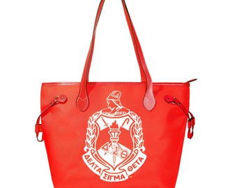 Luxury Canvas Delta Sigma Theta Tote Bag