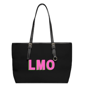 Classic Shadow Monogramm Tasche mit Reißverschluss (schwarz)