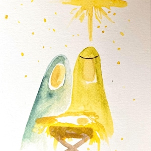 Nativity Print - Watercolor