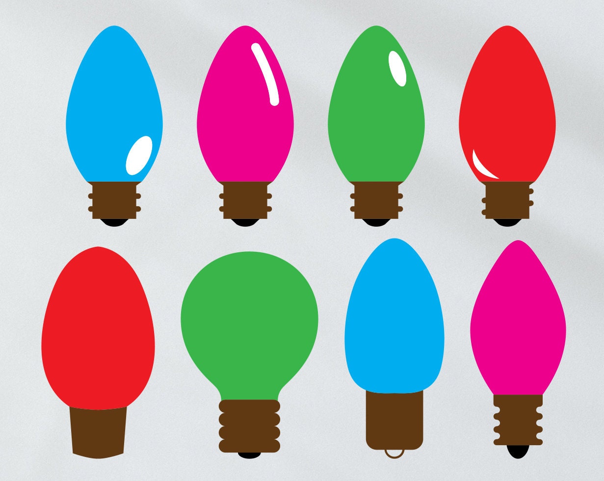 Christmas Bulb SVG Christmas Light Svg Bundle Christmas - Etsy UK