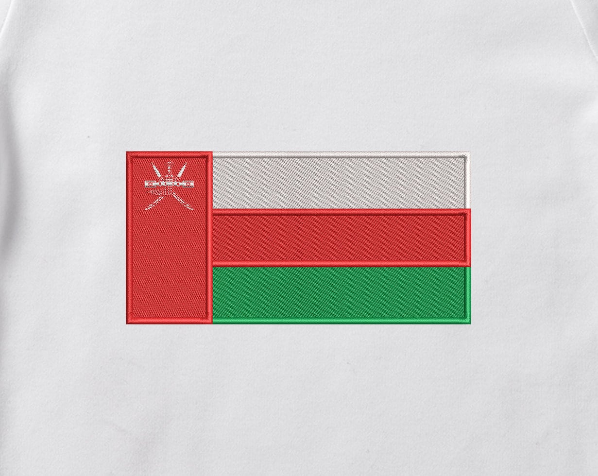 Oman Flag Embroidery Design Etsy