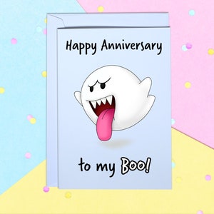 To My Boo Anniversary/birthday Greeting card with white envelope