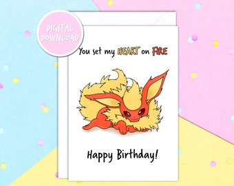 Pones mi corazón en llamas Feliz cumpleaños DESCARGA DIGITAL SOLAMENTE