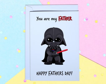You Are My Father A5 Happy Fathers Day Greeting card with white envelope