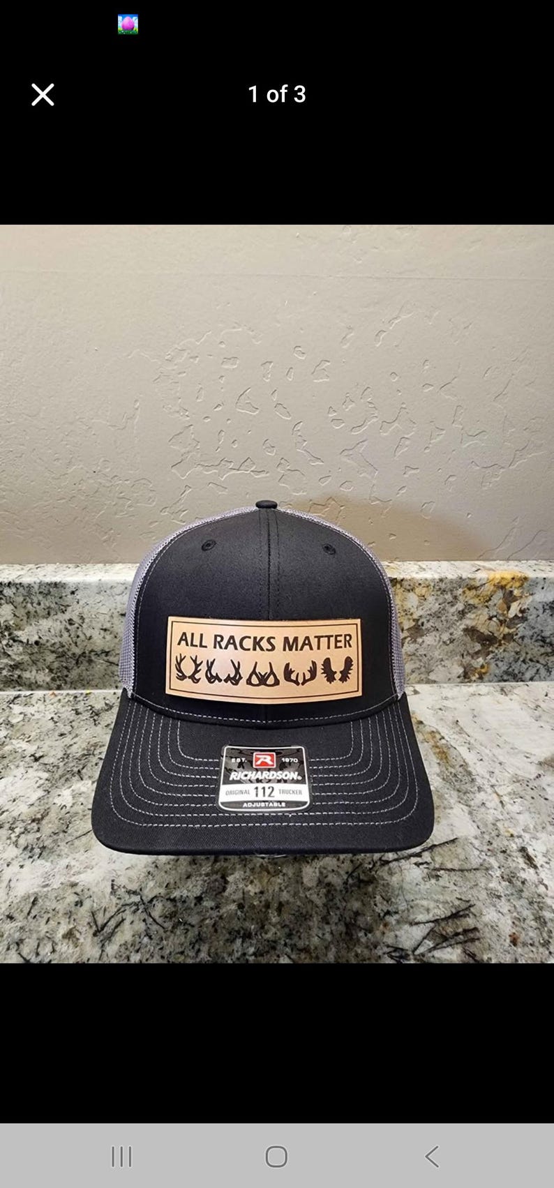 All Racks Matter Hunting Hat: Leather Patch, Richardson 112 - Etsy