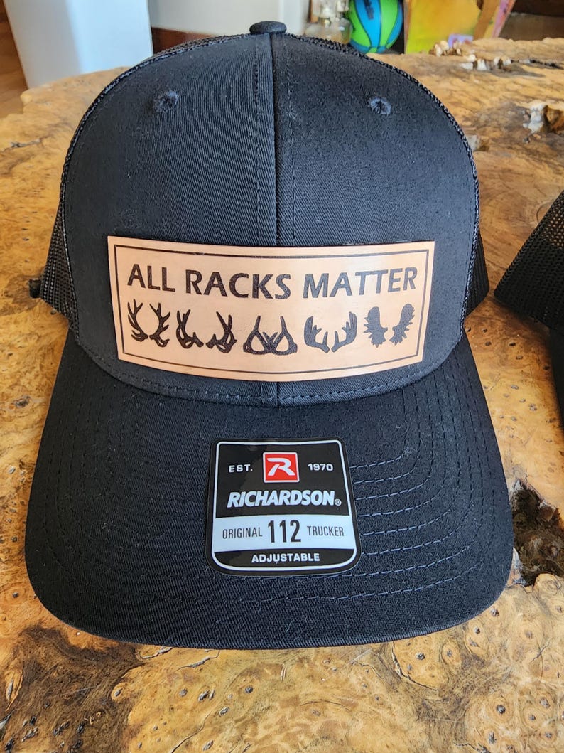 All Racks Matter Hunting Hat: Leather Patch, Richardson 112 - Etsy